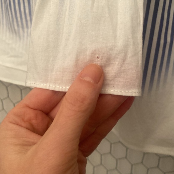 Milly Lilly Ombré Striped Off The Shoulder Crop Top - Picture 4 of 8